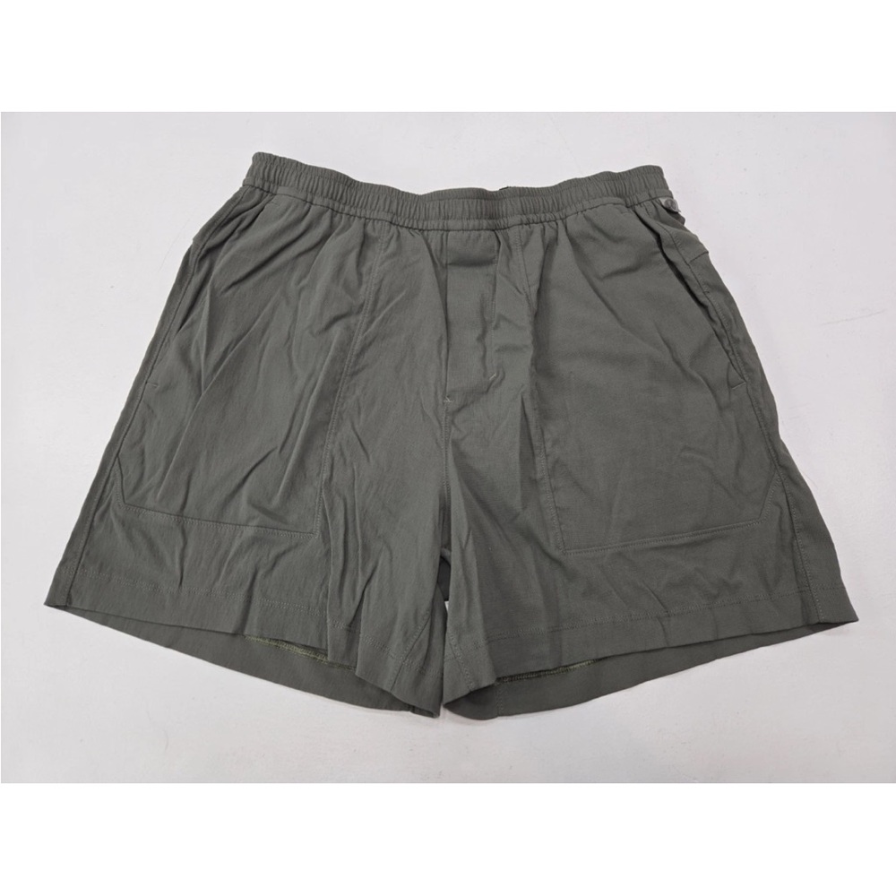 Lululemon Bowline Short 5" Woven Shorts Olive Green Nylon Blend Size M Mens